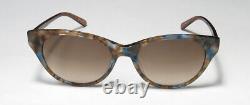 New Isaac Mizrahi 30257 Sunglasses Br Brown Cat Eye Plastic 55-19-140 Full-rim