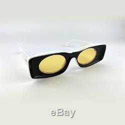 New LOEWE LW40033I Paulas Ibiza White Black Yellow Eyewear Sunglasses Men Women