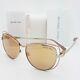 New Michael Kors Sunglasses Mk1013 1121r1 58 Audrina Silver Rose Gold Butterfly