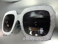 New OVERSIZED EXAGGERATED VINTAGE RETRO Style SUN GLASSES Large Bling Gray Frame