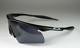 New Oakley Si M Frame Hybrid Sunglasses Matte Black/gray Sport Shield 11-057