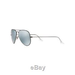 New Original Ray Ban Aviator Sunglasses RB3025 029/30 58mm Silver Mirror UV Lens