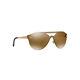 New Original Versace Aviator Sunglasses Ve2161 1002f9 Brown Mirror Gold Lens Nib