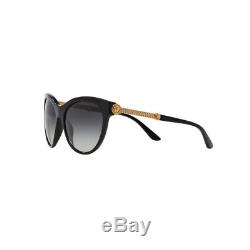 New Original Versace Cat Eye Sunglasses VE4292 GB1/8G Grey Gradient Lens NIB