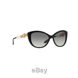 New Original Versace Sunglasses Cat Eye VE4295 GB1/11 Grey Gradient Lens NIB