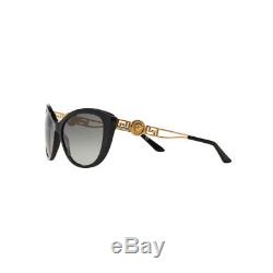 New Original Versace Sunglasses Cat Eye VE4295 GB1/11 Grey Gradient Lens NIB
