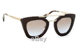 New PRADA CINEMA Sunglasses SPR09Q DHO-4S2 Women Brown Gold PR 09QS fast ship