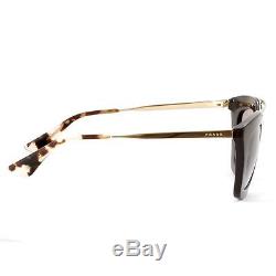 New PRADA CINEMA Sunglasses SPR09Q DHO-4S2 Women Brown Gold PR 09QS fast ship
