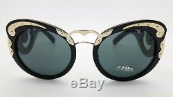 New Prada Baroque sunglasses PR07TS 1AB1A1 54mm Black Gold Grey AUTHENTIC PR 07