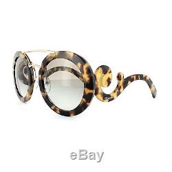 New Prada Sunglasses Baroque PR13SS 7S00A7 54 Blonde Havana Gold Grey Gradient