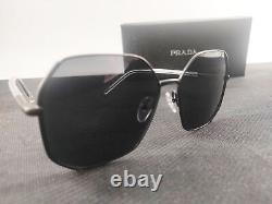 New Prada Sunglasses Size17 58mm Polarized PR 52WS Frame Black Women
