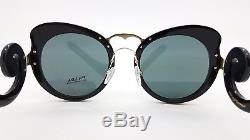 New Prada sunglasses PR07TS 1AB1A1 Black Swirls MINIMAL BAROQUE PR 07 AUTHENTIC