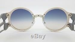 New Prada sunglasses PR13US YEB5R0 Round White Blue Gradient PR 13 GENUINE 13US