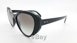 New Prada sunglasses PR14US 1AB0A7 Black Gradient AUTHENTIC Women PR 14 Heart