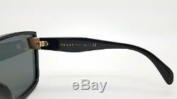 New Prada sunglasses PR16TS 1AB5S0 Black Gold cat eye butterfly PR 16 AUTHENTIC
