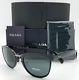 New Prada Sunglasses Pr22ss 1ab1a1 52 Black Grey Cat Eye Pr 22 Classic Authentic