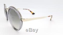 New Prada sunglasses PR50TS BRU4S1 54mm Clear Gold Round PR50 PR 50 fashion