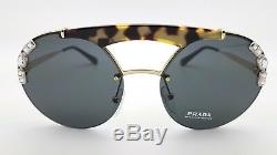 New Prada sunglasses PR52US I8N5S0 Gold Grey Aviator Fashion PR 53 US GENUINE