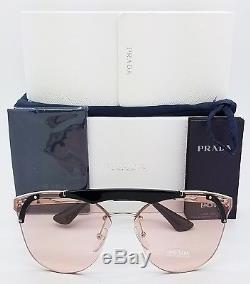 New Prada sunglasses PR53US 1AB4Q0 Pink Silver Aviator Fashion PR 53 US GENUINE