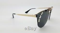 New Prada sunglasses PR53US I8N5S0 Gold Grey Aviator Fashion PR 53 US GENUINE