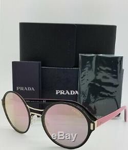New Prada sunglasses PR57TS AAV5L2 54 Black Rose Gold Mirror AUTHENTIC PR 57TS