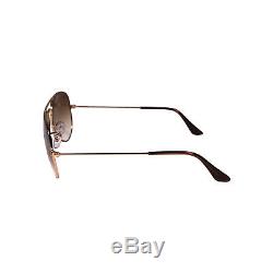 New Ray Ban Aviator Sunglasses RB3025 Gold Metal 001/51 55mm Brown Gradient Lens