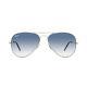 New Ray Ban Aviator Sunglasses Rb3025 Silver 003/3f 58mm Gradient Blue Uv Lens