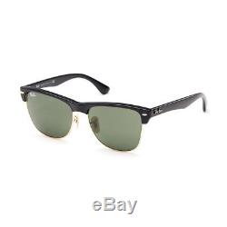 New Ray Ban Clubmaster Oversized Sunglasses Black RB4175 877 57mm Square UV Lens