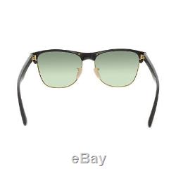New Ray Ban Clubmaster Oversized Sunglasses Black RB4175 877 57mm Square UV Lens