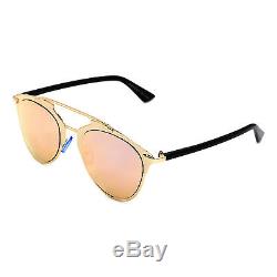 New Rose Gold Mirrored Aviator Retro Style Sunglasses 400 UV FREE CASE UK SELLER