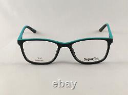 New SUPERFLEX SF-489 C. 1 Black Turquoise Women's Eyeglasses Frames 51-17-130