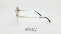 New Tom Ford Elise sunglasses FT0569 28C 65mm Silver Gradient Butterfly GENUINE