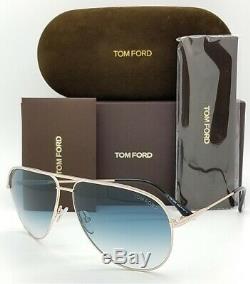 New Tom Ford Erin sunglasses FT0466/S 29P 61 Gold Blue Gradient GENUINE Aviator