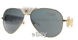 New Versace Sunglasses Unisex Aviator VE 2150Q White 1341/87 VE2150Q 62mm 134187