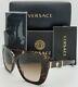 New Versace Sunglasses Ve4305q 514813 Tortoise Gold Medusa 4305 Cat Eye Genuine