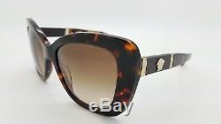New Versace sunglasses VE4305Q 514813 Tortoise Gold Medusa 4305 Cat eye GENUINE