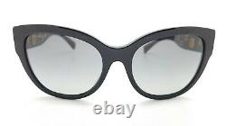 New Versace sunglasses VE4314 GB1/11 56mm Black Gold Grey Gradient AUTHENTIC