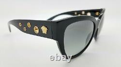 New Versace sunglasses VE4314 GB1/11 56mm Black Gold Grey Gradient AUTHENTIC