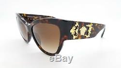 New Versace sunglasses VE4322 108/13 55 Tortoise Gold Medusa 4322 Cateye GENUINE