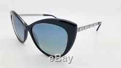 New Versace sunglasses VE4348 52301G Navy Silver Gold Medusa 4348 CatEye GENUINE