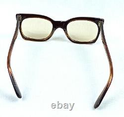 Nos Vintage Cat Eye Sunglasses Baruffaldi Brown Meduim Fashion Unisex Unused
