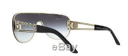 Nwt Versace Sunglasses Ve 2166 12528g Pale Gold/grey 100 % Authentic 41 MM