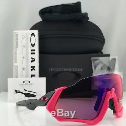 Oakley Flight Jacket Sunglasses OO9401-0637 Polished Black Pink PRIZM ROAD