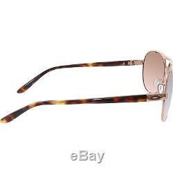 Oakley Women's Gradient Feedback OO4079-01 Rose Gold Aviator Sunglasses