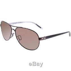 Oakley Women's Polarized Feedback OO4079-10 Purple Aviator Sunglasses