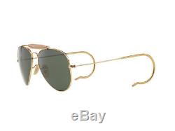 Occhiali da Sole Ray Ban oro aviator goccia RB3030 OUTDOORSMAN verde g15 L0216