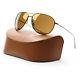 Oliver Peoples 1147st Tavener Aviator Sunglasses 5146/5a Birch Brown Gold Mirror