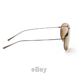 Oliver Peoples 1147ST Tavener Aviator Sunglasses 5146/5A Birch Brown Gold Mirror