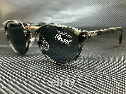 PERSOL PO3108S 111456 Striped Black Blue Men's Sunglasses 49 mm