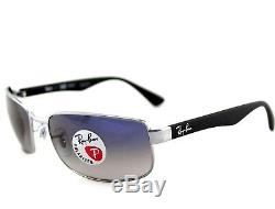 POLARIZED Genuine RAY-BAN Glass Lens Gun metal Frame Sunglasses RB 3478 004/78